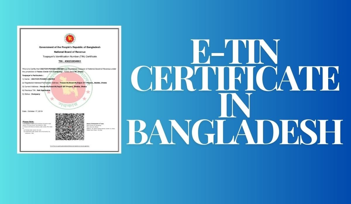 How to Get an E-TIN Certificate in Bangladesh