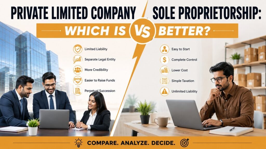 Private Limited Company vs Sole Proprietorship Which Is Better