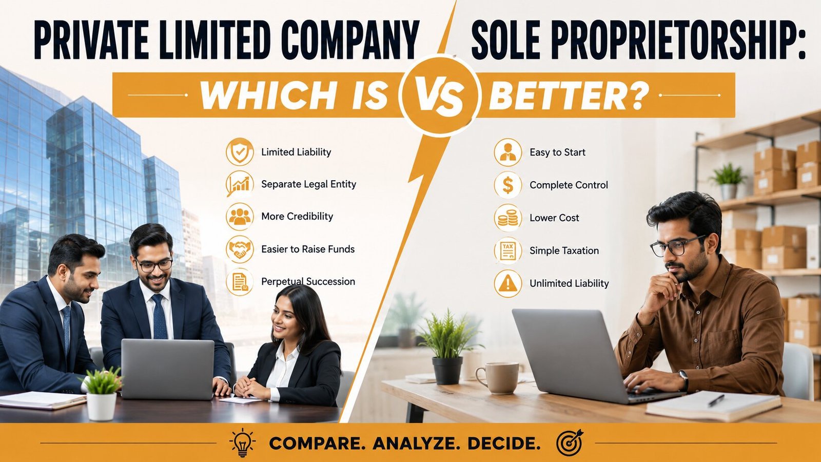 Private Limited Company vs Sole Proprietorship Which Is Better